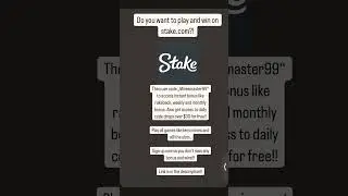 Stake bonus #stake #bonus #freemoney #stakebonus #win #codedrop