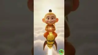 Hanuman Banana Rocket | Funny Kids Cartoon Song #babyhanuman  #kidssong  #hindirhyme  #BananaRocket