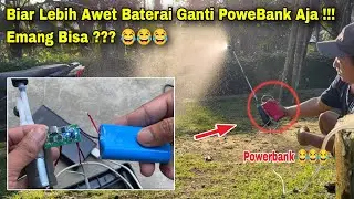 Cara Ganti Baterai Sprayer Mini Portabel Yang Cepat Habis Pakai Powerbank❗️Jamin Awet