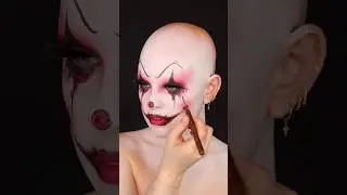 Легкий макияж клоуна на Хэллоуин 🤡 ЧТО СМОТРЕТЬ ДАЛЬШЕ? ЕСТЬ ИДЕИ? #макияжнахеллоуин #клоун