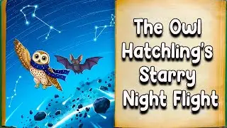 The Owl Hatchling's Starry Night Flight - Storybook for Kids