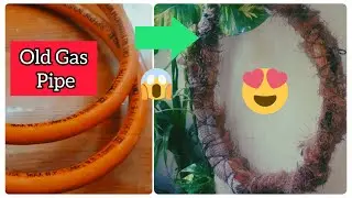 Use of old gas pipe in my garden😍💡 puraane gas pipe ka unique use in gardening #oldgaspipe #garden