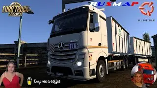 Euro Truck Simulator 2 (1.50) Hooklift for Seb Swap Body Pack Delivery to RusMap + DLC's & Mods