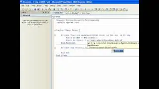 VB 2008 Convert Text to MD5