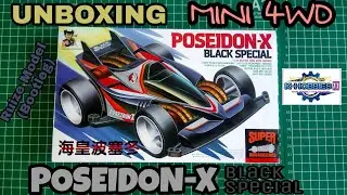 Unboxing Mini 4WD Poseidon-X Black Special Ruize Model (Bootleg) [ミニ四駆]