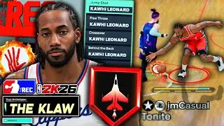 Playing Realistically in Random Rec on 6'7 Kawhi Leonard Build *ONLY Using Klaw Animations* NBA 2K26