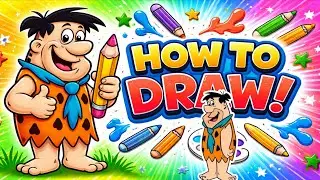 How to Draw a Cute Caveman 🖍️ | Easy Kids Drawing Step by Step.