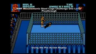 WWF WrestleMania Steel Cage Challenge One Level Playthrough on Master System's PAR :D #MasterSystem
