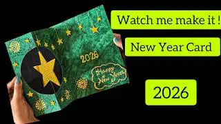 New Year 2026 Card Idea || Spread the Good Vibes with This Simple DIY!