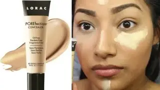 FIRST IMPRESSIONS NEW LORAC POREfection Concealer PC2 Demo + Contour & Highlight Tutorial