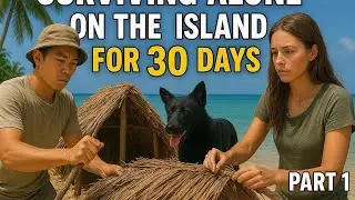 Building a Thatched House on a Deserted Island | 30 Days Alone (Part 1)
