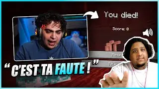 Kameto et BotKZ explosent apr&egrave;s 3h de run sur Minecraft (la mort de trop)