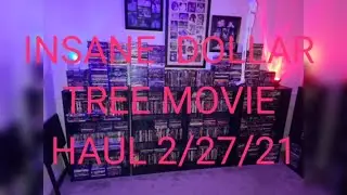 INSANE DOLLAR TREE MOVIE HAUL!! FEBRUARY 27,2021