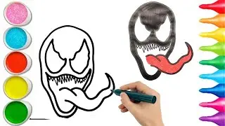 How To Draw cute batman Drawing, Painting & Coloring For Kids and Toddlers_ Child Art 🐋🌈🎨