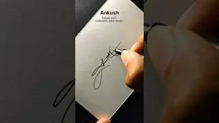Ankush name signature style #signature #signoartist