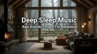 Rain Sounds & Relaxing Piano Music: Stop Overthinking, Stress Relief with Warm Bedroom, Meditation