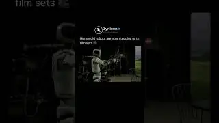 Humanoid Robots Make Film Set Debut #Shorts