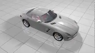 Mercedes SLS Torque Tube animation