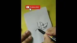 how to draw shark/baby shark easy drawing/#shorts