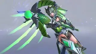 Dragoon Mercy Skin Spotlight | All Cosmetics & Gameplay | Overwatch Anniversary 2020