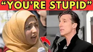 ANGRY Muslim Girl HUMBLED By CALM Street Preacher! (Brilliant Response)