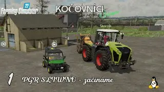 #1 PGR SLIWNO - PRVNÍ TRAKTOR, TMR KRMENÍ A SKENOVÁNÍ POLÍ |FS22|Cabin view|Precision farming|CZ/SK