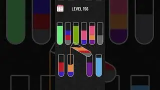 Water colour sort puzzle Level 156 #level156 #watercolorsortgame #watercolorsort #coloursortpuzzel,
