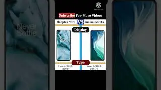 Xiaomi Mi 11x Vs OnePlus Nord | Official Specifications 🔥🔥 #Shorts