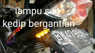 CARA MEMASANG LAMPU SEN/RETENG KEDIP BERGANTIAN.