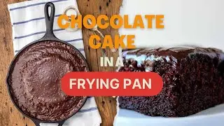 Chocolate Ganache Cake in a FRYING PAN! quick and easy recipe