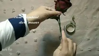 DIY duri pada bunga mawar flannel || #DIY how to make thorns flannel roses | bunga flannel