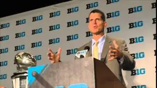 Michigan coach Jim Harbaugh talks about his relationship with Mike Ditka (video)