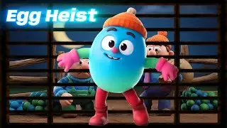 Funny Egg Heist on the Farm 🥚😂 | Kids Clay Animation | Farm Animals at Night