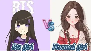 Bts army girl vs Normal girl ||dress 👗||phone 📱||headphones 🎧|| shoes 👟||ring 💍|| #ArtbyMuqadas