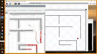 Testing ROS global (green) and local planner (red, 'teb_local_planner') on a Raspberry PI3