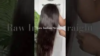 Raw Indian natural straight hair wig 32&rdquo; is so pretty 😍 #wigs