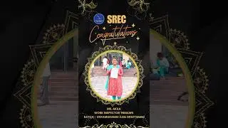Ms .  Akila TNMAWS - Work Inspector 2024 &ndash; A Milestone for SR Engineering Students