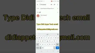 How to send app details to Didi Apps Tech email