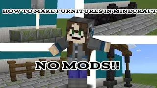 How To Build Furnitures in mcpe part | ItsDanCraft