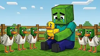Zombie Boy Saves the Golden Duck 😢 | Minecraft Animation