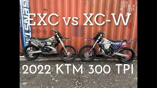 KTM 300 EXC TPI vs KTM 300 XC-W TPI, Сравнение европейской и американской версии, ENG SUB