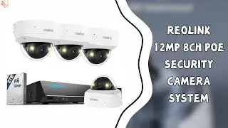 Reolink 12MP PoE Security Cameras with 2TB HDD & Vandalproof Design