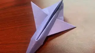 How to fold firecracker an easy origami fighter jet with angle changing wings!