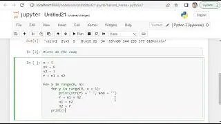 Pattern 9 and 10 in Python using Jupyter Notebook