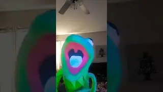 NEW RING LIGHT #500subs #green #kermit #funny #puppet #rainbow #ringlight #ringlighttripod