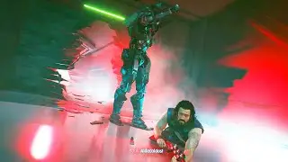 CYBERPUNK 2077 - Adam Smasher kills Saul (full boss fight, hard mode)