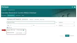 BAM101: Searching in a Library Database