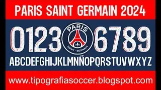PSG 2024 Football Font FREE DOWNLOAD