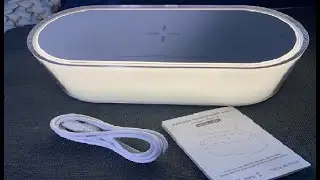 Wireless PD 15W Charging Table Bedside Lamp Desk Nightstand Touch Adjustable LED Nursery Night Light