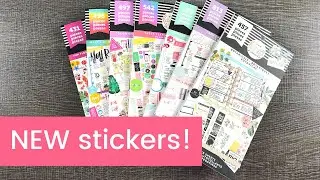 The Happy Planner value pack sticker books Spring 2019 flip throughs